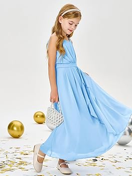 Amazon.com: Imily Bela Girls Chiffon Dresses Formal Sleeveless